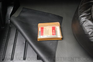 Mercedes 280SL trunk floor and owner's manual packet