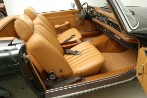 Image, Mercedes 280SL bamboo interior cockpit