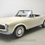 1968 W113 250SL light ivory, left front view