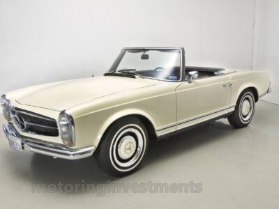 1968 W113 250SL light ivory, left front view